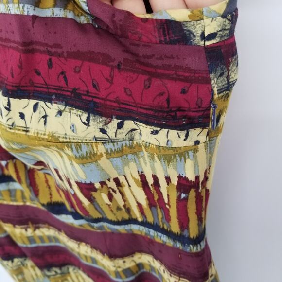 Pendleton Abstract Sheath Dress 10 Cotton Cap Sleeves Scoop Neck Southwestern - Picture 7 of 11